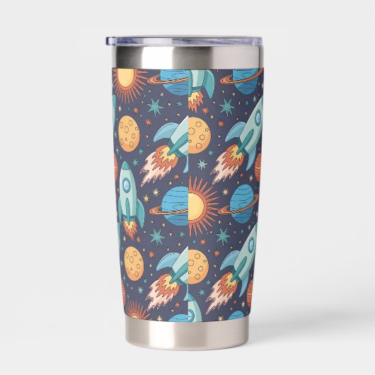 Space Ships Geïsoleerde Drinkbeker (Rechts)