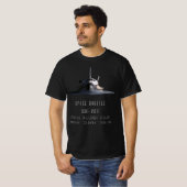 Space Shuttle 1981- 2011 T-shirt (Voorkant volledig)