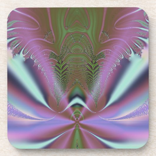 Space Shuttle Abstract starten Bier Onderzetter (Voorkant)