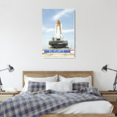 Space shuttle Atlantis 2 Canvas Afdruk (Insitu (Slaapkamer))