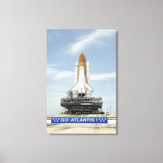 Space shuttle Atlantis 2 Canvas Afdruk (Voorkant)