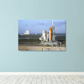 Space shuttle Atlantis 3 Canvas Afdruk (Insitu (Houten vloer))