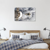 Space Shuttle Atlantis 3 Canvas Afdruk (Insitu (Slaapkamer))