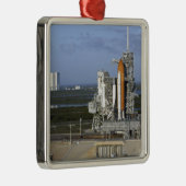 Space shuttle Atlantis 3 Metalen Ornament (Rechts)
