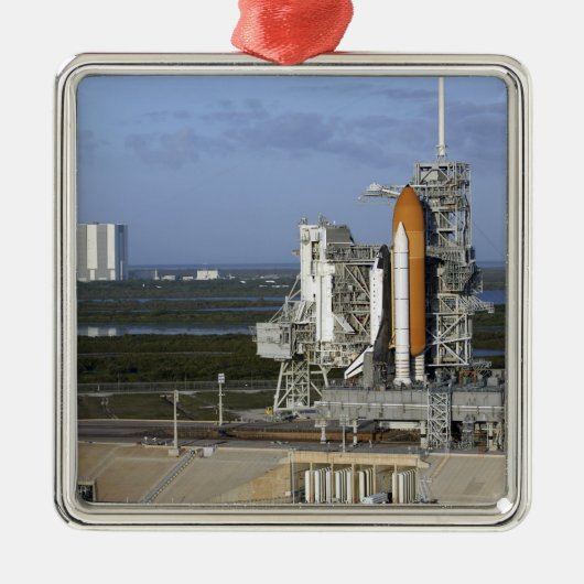 Space shuttle Atlantis 3 Metalen Ornament (Voorkant)