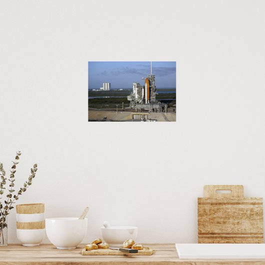 Space shuttle Atlantis 3 Poster (Keuken)
