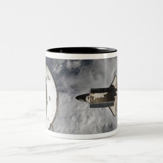 Space Shuttle Atlantis 3 Tweekleurige Koffiemok (Center)