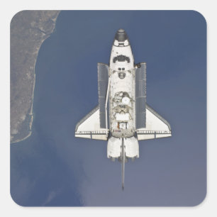 Space shuttle Atlantis 5 Vierkante Sticker