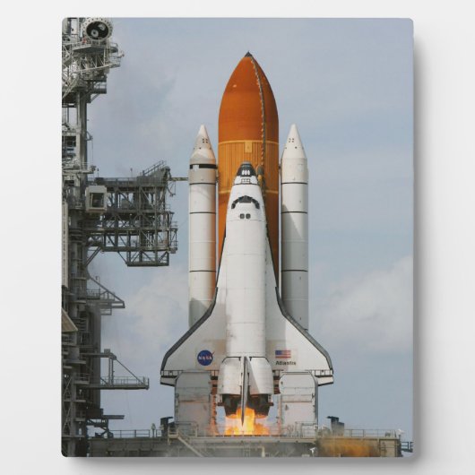 Space Shuttle Atlantis 8x10 Photo Plaque Fotoplaat (Voorkant)