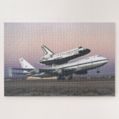 Space Shuttle Atlantis Atop Nasa's 747 Legpuzzel (Horizontaal)