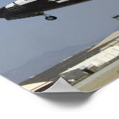 Space Shuttle Atlantis bereidt de landing voor Poster (Hoek)