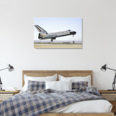Space Shuttle Atlantis bereidt voor op landing 2 Canvas Afdruk (Insitu (Slaapkamer))