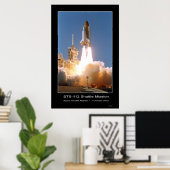 Space Shuttle Atlantis Blast-off - 7 oktober 2002 Poster (Thuiskantoor)