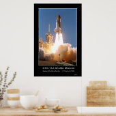 Space Shuttle Atlantis Blast-off - 7 oktober 2002 Poster (Keuken)