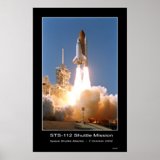 Space Shuttle Atlantis Blast-off - 7 oktober 2002 Poster