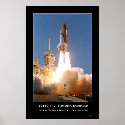 Space Shuttle Atlantis Blast-off - 7 oktober 2002 Poster (Voorkant)