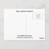 Space Shuttle Atlantis Briefkaart (Achterkant)