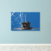 Space Shuttle Atlantis Canvas Afdruk (Insitu (Houten vloer))