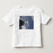 Space Shuttle Atlantis en een Russisch ruimtevaart Kinder Shirts (Voorkant)