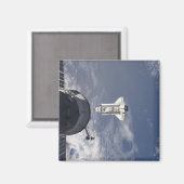 Space Shuttle Atlantis en een Russisch ruimtevaart Magneet (Voorkant / Achterkant)