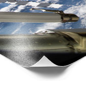 Space Shuttle Atlantis en een Soyuz-ruimtevaartuig Foto Afdruk (Hoek)