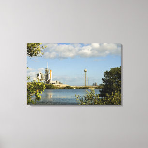 Space Shuttle Atlantis en Endeavor Canvas Afdruk