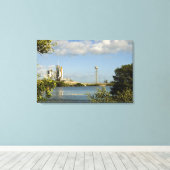 Space Shuttle Atlantis en Endeavor Canvas Afdruk (Insitu (Houten vloer))