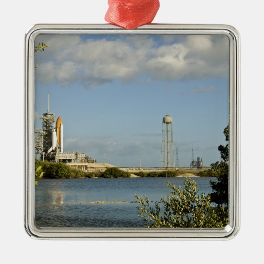 Space Shuttle Atlantis en Endeavor Metalen Ornament (Voorkant)