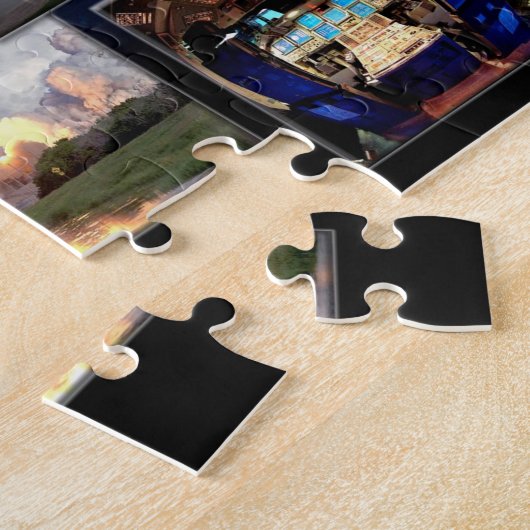 Space Shuttle Atlantis Hommage Legpuzzel (Zijkant)