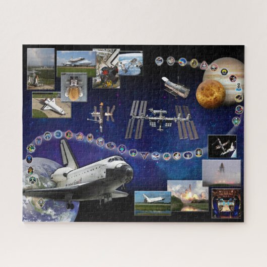 Space Shuttle Atlantis Hommage  Legpuzzel (Horizontaal)