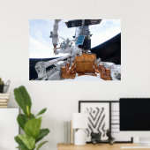 Space Shuttle Atlantis & Hubble Telescope Poster (Thuiskantoor)