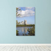 Space Shuttle Atlantis is klaar Canvas Afdruk (Insitu (Houten vloer))