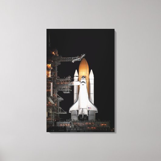 Space shuttle Atlantis is klaar Canvas Afdruk (Voorkant)