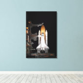 Space shuttle Atlantis is klaar Canvas Afdruk (Insitu (Houten vloer))