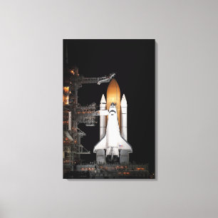 Space shuttle Atlantis is klaar Canvas Afdruk