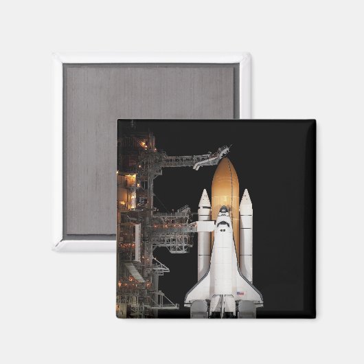 Space shuttle Atlantis is klaar Magneet (Voorkant / Achterkant)