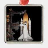 Space shuttle Atlantis is klaar Metalen Ornament (Voorkant)