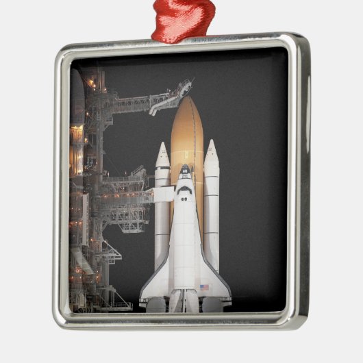 Space shuttle Atlantis is klaar Metalen Ornament (Links)