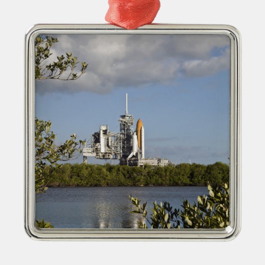 Space Shuttle Atlantis is klaar Metalen Ornament (Voorkant)