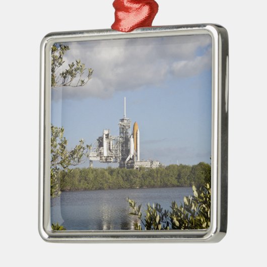 Space Shuttle Atlantis is klaar Metalen Ornament (Links)