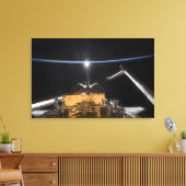 Space Shuttle Atlantis-laadbay Canvas Afdruk (Insitu (Woonkamer))