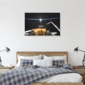 Space Shuttle Atlantis-laadbay Canvas Afdruk (Insitu (Slaapkamer))