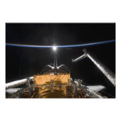 Space Shuttle Atlantis-laadbay Foto Afdruk (Voorkant)