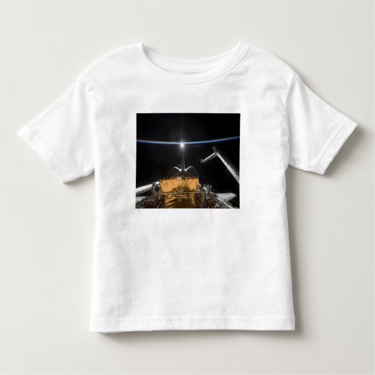 Space Shuttle Atlantis-laadbay Kinder Shirts (Voorkant)