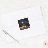 Space Shuttle Atlantis-laadbay Vierkante Sticker (Envelop)