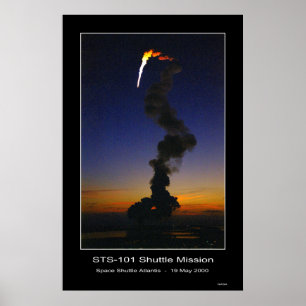 Space Shuttle Atlantis Lift-off - 19 mei 2000 Poster