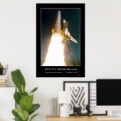 Space Shuttle Atlantis Lift-off - 7 oktober 2002 Poster (Thuiskantoor)