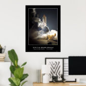 Space Shuttle Atlantis Lift-off NASA STS-104 Poster (Thuiskantoor)