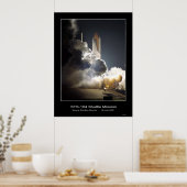 Space Shuttle Atlantis Lift-off NASA STS-104 Poster (Keuken)