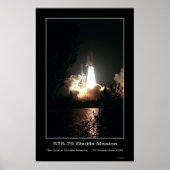 Space Shuttle Atlantis Lift-off - ... Poster (Voorkant)